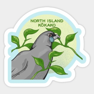 North Island Kokako Sticker